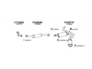 VENEPORTE 450626 išmetimo sistema 
 Išmetimo sistema -> Išmetimo sistema, visa