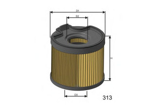 MISFAT F691 kuro filtras 
 Techninės priežiūros dalys -> Papildomas remontas
190159, 190161, 190163, 190169