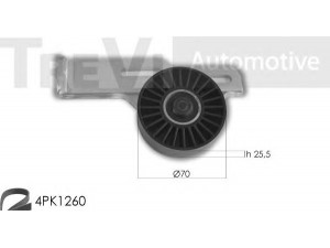TREVI AUTOMOTIVE KA1053 V formos rumbuotas diržas, komplektas 
 Techninės priežiūros dalys -> Techninės priežiūros intervalai