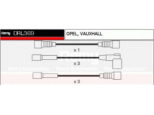 DELCO REMY DRL369 uždegimo laido komplektas 
 Kibirkšties / kaitinamasis uždegimas -> Uždegimo laidai/jungtys
1612525, 90392649