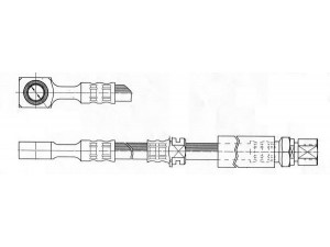 CEF 511563 stabdžių žarnelė 
 Stabdžių sistema -> Stabdžių žarnelės
562364, 562373, 90495787, 90539252