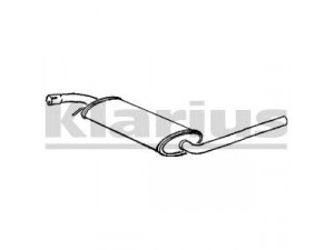 KLARIUS VW573T vidurinis duslintuvas 
 Išmetimo sistema -> Duslintuvas
074253409P, 074253409P, 074253409P