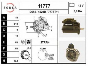 EAI 11777 starteris 
 Elektros įranga -> Starterio sistema -> Starteris
036911023Q, 036911023QX, 085911023B