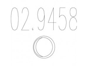 MTS 02.9458 tarpiklis, išleidimo kolektorius 
 Dviratė transporto priemonės -> Išmetimo sistema -> Atskiros surinkimo dalys -> Sandariklis, alyvos pompa
850506