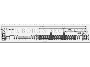 BORG & BECK BBH7595 stabdžių žarnelė 
 Stabdžių sistema -> Stabdžių žarnelės
SHB000591