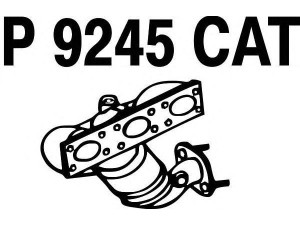 FENNO P9245CAT katalizatoriaus keitiklis 
 Išmetimo sistema -> Katalizatoriaus keitiklis
BM91341H, 18407518682