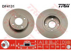 TRW DF4131 stabdžių diskas 
 Stabdžių sistema -> Diskinis stabdys -> Stabdžių diskas
4700711, 9193872, 5531183E00, 5531183E00000