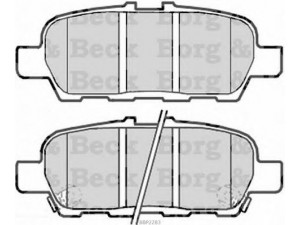 BORG & BECK BBP2283 stabdžių trinkelių rinkinys, diskinis stabdys 
 Techninės priežiūros dalys -> Papildomas remontas
D4M609N00A, D4M609N00B, 55800-77K01