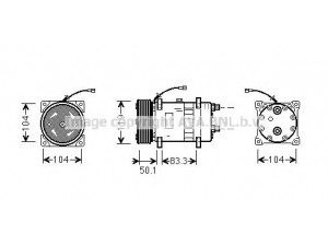 AVA QUALITY COOLING UVK044 kompresorius, oro kondicionierius
