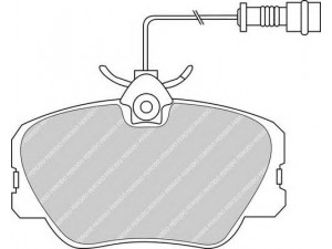 FERODO FDB415 stabdžių trinkelių rinkinys, diskinis stabdys 
 Techninės priežiūros dalys -> Papildomas remontas
0004209920, 0014200720