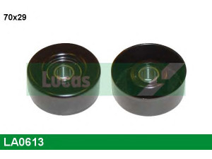 LUCAS ENGINE DRIVE LA0613 kreipiantysis skriemulys, V formos rumbuotas diržas 
 Diržinė pavara -> V formos rumbuotas diržas/komplektas -> Laisvasis/kreipiamasis skriemulys