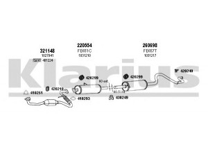 KLARIUS 361284E išmetimo sistema 
 Išmetimo sistema -> Išmetimo sistema, visa