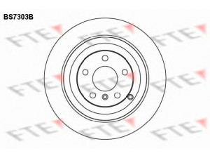 FTE BS7303B stabdžių diskas 
 Stabdžių sistema -> Diskinis stabdys -> Stabdžių diskas
164 423 05 12, 164 423 12 12