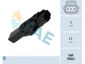FAE 79340 jutiklis, greitis; RPM jutiklis, neautomatinė transmisija 
 Elektros įranga -> Jutikliai
1062545, 1066383, 1079388, 1085854