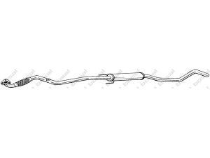 BOSAL 295-617 vidurinis duslintuvas 
 Išmetimo sistema -> Duslintuvas
58 52 125, 58 52 477