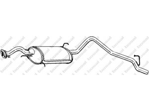 BOSAL 286-023 galinis duslintuvas 
 Išmetimo sistema -> Duslintuvas
17405-87650