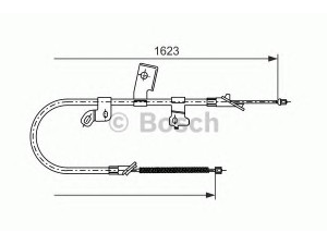 BOSCH 1 987 477 544 trosas, stovėjimo stabdys 
 Stabdžių sistema -> Valdymo svirtys/trosai
46430 52050