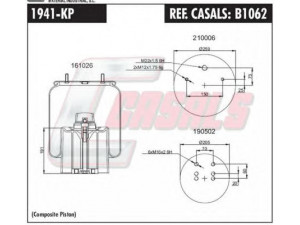 CASALS B1062 dėklas, pneumatinė pakaba
0542943200
