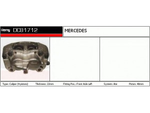 DELCO REMY DC81712 stabdžių apkaba 
 Dviratė transporto priemonės -> Stabdžių sistema -> Stabdžių apkaba / priedai