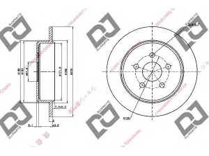 DJ PARTS BD1648 stabdžių diskas 
 Stabdžių sistema -> Diskinis stabdys -> Stabdžių diskas
4509553, 4509553AC