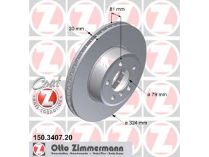 ZIMMERMANN 150.3407.20 stabdžių diskas 
 Stabdžių sistema -> Diskinis stabdys -> Stabdžių diskas
3411 6 750 265