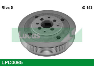 LUCAS ENGINE DRIVE LPD0065 skriemulys, alkūninis velenas 
 Diržinė pavara -> Dirželio skriemulys
1119003, YM216B320AA