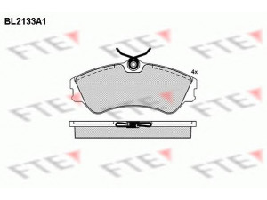 FTE BL2133A1 stabdžių trinkelių rinkinys, diskinis stabdys 
 Techninės priežiūros dalys -> Papildomas remontas
701 698 151 C