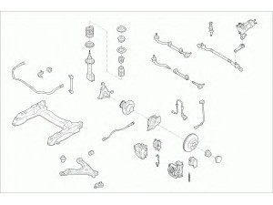 SACHS OPEL-OMEGA-FS008 vairavimo mechanizmas; rato pakaba 
 Ašies montavimas/vairavimo mechanizmas/ratai -> Prekių paieška pagal schemą