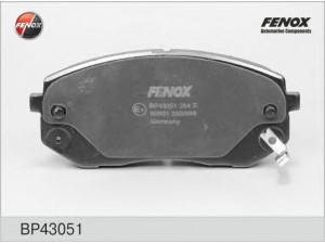 FENOX BP43051 stabdžių trinkelių rinkinys, diskinis stabdys 
 Techninės priežiūros dalys -> Papildomas remontas
581010ZA00, 581011DA00, 581011DE00