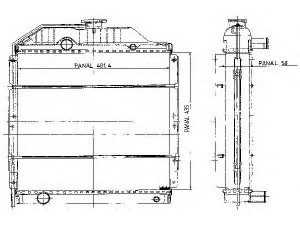 ORDONEZ 1020130825 radiatorius, variklio aušinimas
7700047575, 7700047575