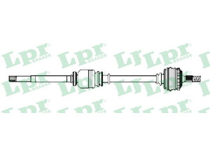 LPR DS52245 kardaninis velenas 
 Ratų pavara -> Kardaninis velenas
4502441, 9198695, 7700473014, 7701473014