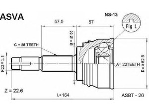 ASVA NS-13 jungčių komplektas, kardaninis velenas 
 Ratų pavara -> Sujungimai/komplektas
1N03-25-500, 1N03-25-600, 1N002-5500