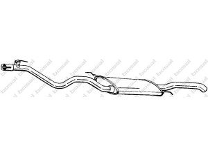 BOSAL 285-901 galinis duslintuvas 
 Išmetimo sistema -> Duslintuvas
1H9 253 609 D, JZW 253 609 C