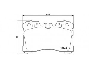 BREMBO P 83 075 stabdžių trinkelių rinkinys, diskinis stabdys 
 Techninės priežiūros dalys -> Papildomas remontas
044650W110, 044650W130
