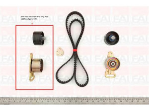 FAI AutoParts TBK100 paskirstymo diržo komplektas 
 Techninės priežiūros dalys -> Papildomas remontas