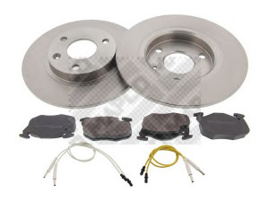 MAPCO 47452 stabdžių rinkinys, diskiniai stabdžiai 
 Stabdžių sistema -> Diskinis stabdys -> Stabdžių remonto rinkinys