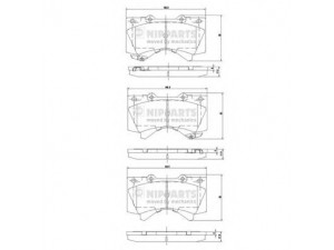 NIPPARTS N3602136 stabdžių trinkelių rinkinys, diskinis stabdys 
 Techninės priežiūros dalys -> Papildomas remontas
04465-0C020, 04465-60280, 04465-60300