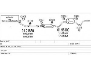 MTS C090016001384 išmetimo sistema 
 Išmetimo sistema -> Išmetimo sistema, visa