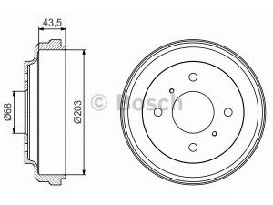 BOSCH 0 986 477 198 stabdžių būgnas 
 Stabdžių sistema -> Būgninis stabdys -> Stabdžių būgnas
43206 4M400, 43206 4Z801, 43206 6N000
