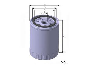 MISFAT Z164B alyvos filtras 
 Filtrai -> Alyvos filtras
41150068A, 60507213, 605072131