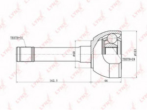 LYNXauto CO-5735 jungčių komplektas, kardaninis velenas
39100-VB000, 39100-VB001, 39101-VB000