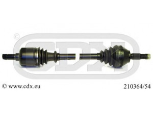 CDX 210364/54 kardaninis velenas 
 Ratų pavara -> Kardaninis velenas
32729K, 3272CN, 3272J8, 3272TY