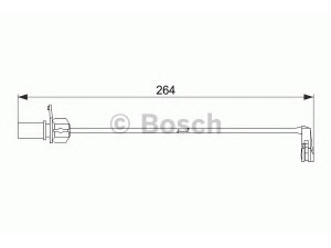 BOSCH 1 987 474 517 įspėjimo kontaktas, stabdžių trinkelių susidėvėjimas 
 Stabdžių sistema -> Susidėvėjimo indikatorius, stabdžių trinkelės
4H0 615 121, 4H0 615 121 P, 4H0 615 121