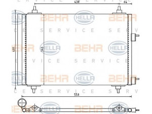 HELLA 8FC 351 300-671 kondensatorius, oro kondicionierius 
 Oro kondicionavimas -> Kondensatorius
6455.AA