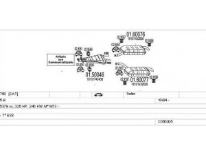 MTS C050305007978 išmetimo sistema 
 Išmetimo sistema -> Išmetimo sistema, visa