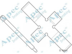 APEC braking KIT439 priedų komplektas, stabdžių trinkelė 
 Stabdžių sistema -> Būgninis stabdys -> Dalys/priedai
