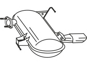 FENNO P1448 galinis duslintuvas 
 Išmetimo sistema -> Duslintuvas
18107549428