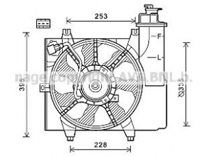 AVA QUALITY COOLING KA7528 ventiliatorius, radiatoriaus 
 Aušinimo sistema -> Oro aušinimas
2538007560