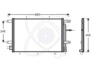 ELECTRO AUTO 30B0061 kondensatorius, oro kondicionierius 
 Oro kondicionavimas -> Kondensatorius
8E0260403J, 8E0260403R, 8E0260403S