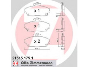 ZIMMERMANN 21515.175.1 stabdžių trinkelių rinkinys, diskinis stabdys 
 Techninės priežiūros dalys -> Papildomas remontas
45022S6DE01, 45022SK3E00, 45022ST3E01